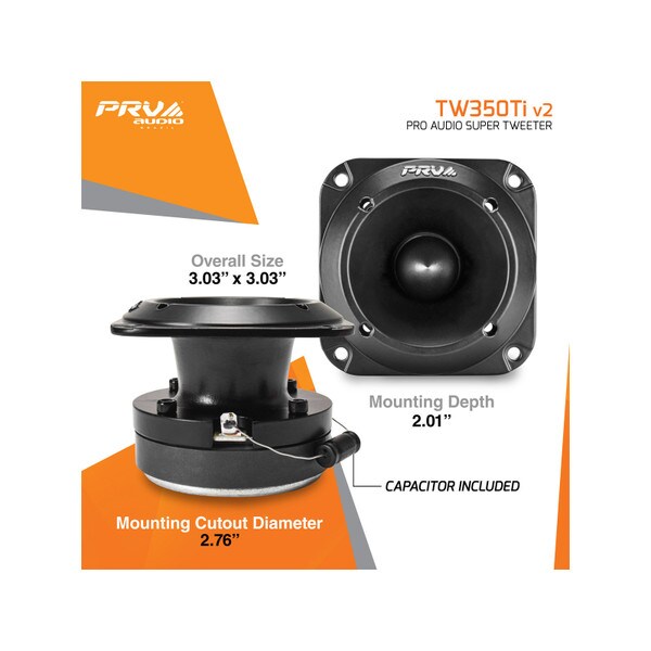 Main product image for PRV Audio TW350Ti v2 Super Tweeter 294-3552